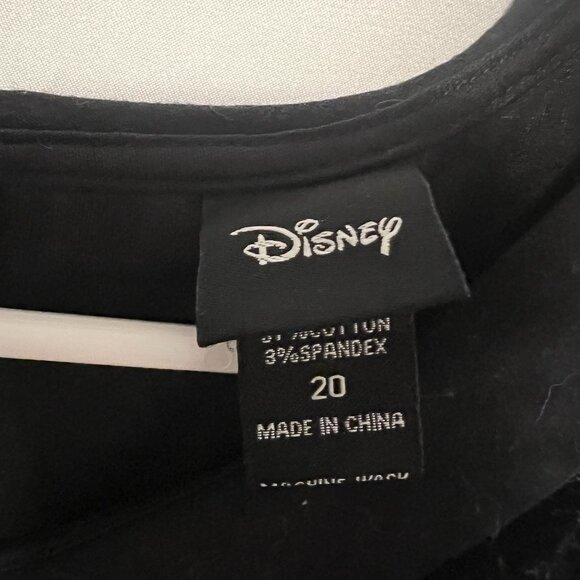 Disney Villains Black Velvet Dress Size 20 Damask Embossed Punk Gothic Grunge - Picture 7 of 15